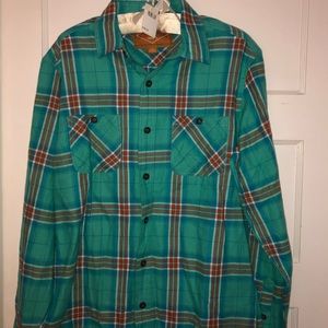 turquoise flannel